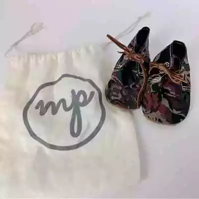 Difícil de Encontrar Únicos Mon Petit Zapatos Oxfords Talla 3 Cuero Camuflaje Zapatos de Bebé Foto 1 de 4