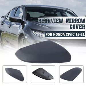 Side Mirror Cap Cover Replacement For HONDA CIVIC 2016-2021 Passenger Right Side - Picture 1 of 12