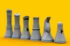 Pièces d'échecs noir et blanc 34 pièces sans planche seulement 2 pions supplémentaires