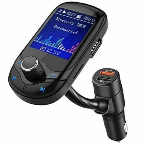 🔥Transmisor FM Bluetooth Nulaxy para Coche, Coche Inalámbrico V5.0 Negro 🔥 Foto 1 de 1