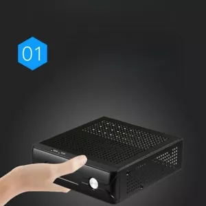 M03 HTPC Mini-ITX PC Case Chassis Tower Small Form Factor Black Gaming - Picture 1 of 7