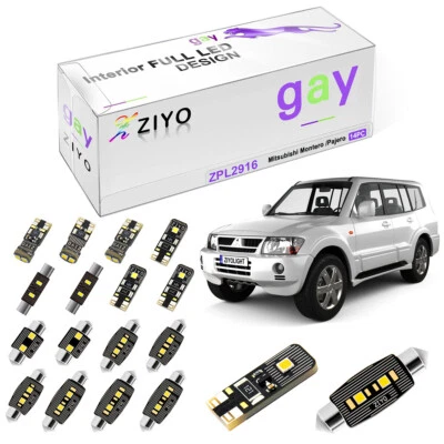 14 Bulbs White LED Interior Light Kit For Mitsubishi Montero Pajero 1999-2006 - Image 1 of 4