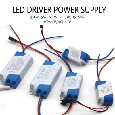 Dimmable 300mA LED Power Supply Adapter Panel Driver Ceiling Light Transformer  - Image 1 of 4