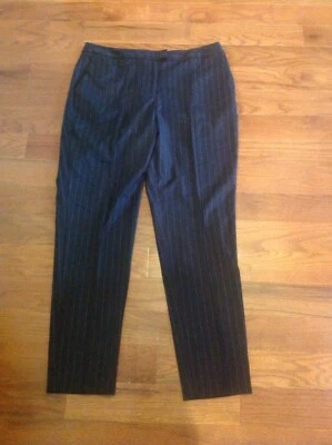 Worthington Damas Talla 10, Ajuste Moderno, Pierna Ajustada, Negro Con Rayas Blancas, Foto 1 de 4