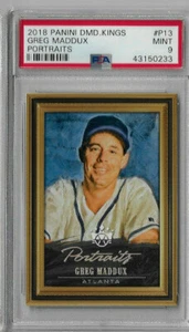 2018 Panini Diamond Kings Greg Maddux Portraits PSA 9 - Picture 1 of 2