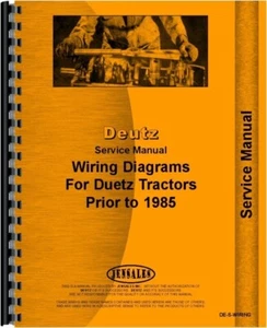 Diagrama de cableado de tractor Deutz Allis manual de servicio de reparación anterior a 1985 - Imagen 1 de 3