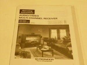 PIONEER AUDIO/VIDEO MULTI-CHANNEL RECEIVER MANUAL - Picture 1 of 1
