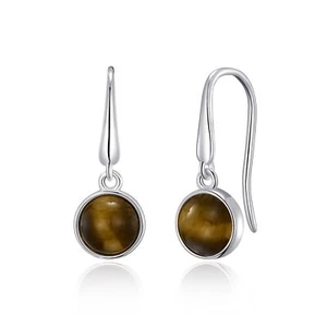 Tiger's Eye Drop Earrings by Philip Jones - Picture 1 of 6