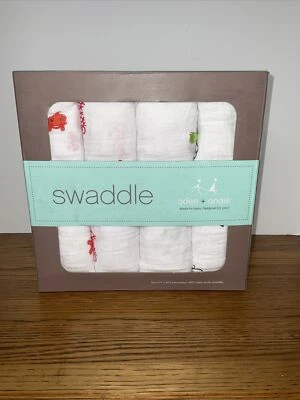 Aden Anais Classic Cotton Muslin Baby Swaddles Rising Star 4 Pack NEW 47x47 - Image 1 of 3