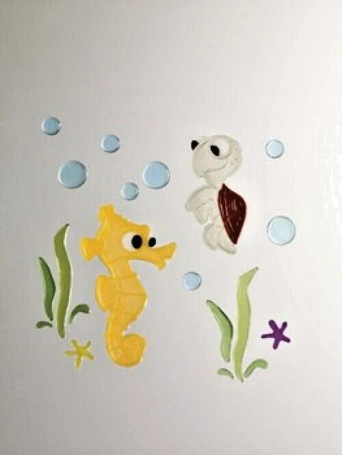 Bolsas grandes Disney Finding Nemo Shelton & Squirt GelGems ventana adhesivas Foto 1 de 1