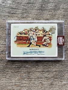 2023 TOPPS ARCHIVES SIGNATURE SERIES DAVID WRIGHT AUTO 2010 ALLEN GINTER #15/17