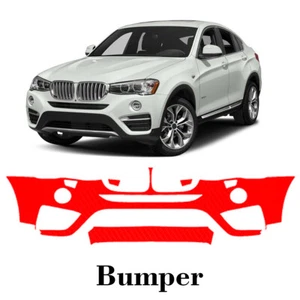 Front bumper PreCut PPF Paint Protection Film For BMW X4 2015-2018 - Picture 1 of 6