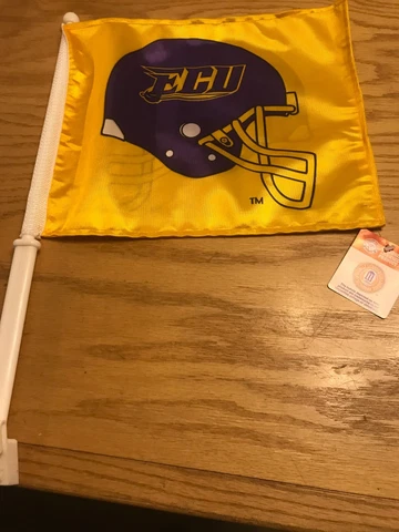 Car Window Flags -  NCCA Team Logo 2-side - East Carolina Pirates Cover