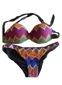 Missoni Damen Bikini Badeanzug Bademode Badehose Oberteil Größe 44 S-M - Bild 1 von 2