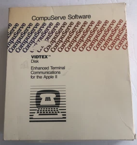 1983 Apple II CompuServe VIDTEX Enhanced Terminal Communications Software - Afbeelding 1 van 14