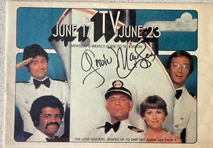 Gavin MacLeod (Only) Signed Local TV Guide Newsday TV Cast Series 1979 Love Boat - Picture 1 of 4