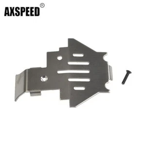 AXSPEED Acciaio Inox Chassis Protection Skid Plate Piastra per RC 1/10 TRX4 - Foto 1 di 8