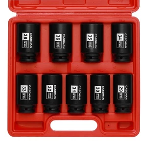 large socket set 1/2- Inch Drive Deep Spindle Axle Nut Impact Socket Set, 6 P... - Picture 1 of 8