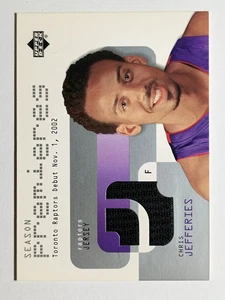 2002-03 Upper Deck Season Premier Jerseys #JEP Chris Jefferies - Picture 1 of 2