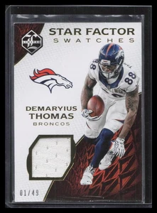 2016 Panini Limited #7 Demaryius Thomas Star Factor Swatches #/49 - Picture 1 of 2