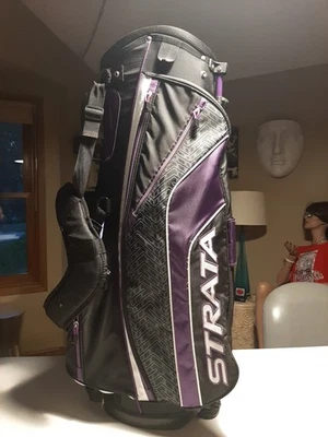 Callaway Womens Golf Bag Strata 7 Dividers  5 Zipper Pockets  35in  12in 8in ... - Image 1 of 4