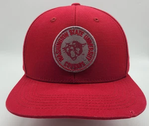 Washington State Cougars Red Top Of The World Snapback Hat Cap Patch Logo - Bild 1 von 11
