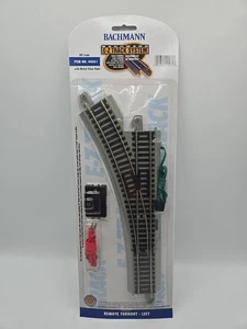 Bachmann Spur HO Spur E-Z Neusilberschiene Fernweiche links #44561. - Bild 1 von 2