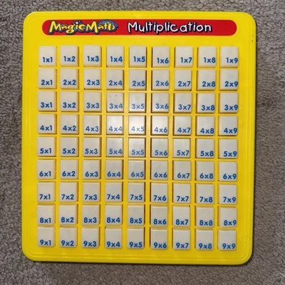 Vtg 1993 Magic Math Multiplication Machine Press & See Educational Homeschool - Image 1 of 4