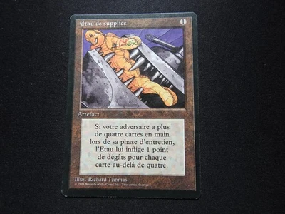 Black Vise French MP [FBB Revised Edition] Mtg Magic Free Tracking! - Image 1 of 2