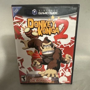 Gioco Donkey Konga 2 (Nintendo GameCube, 2005) (TESTATO) solo custodia/cover art - Foto 1 di 4