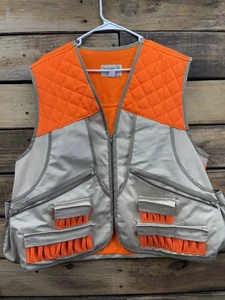 VTG Clarkfield Outdoors Men’s Large Hunt/Shooting Vest Khaki/Orange USA - Picture 1 of 20