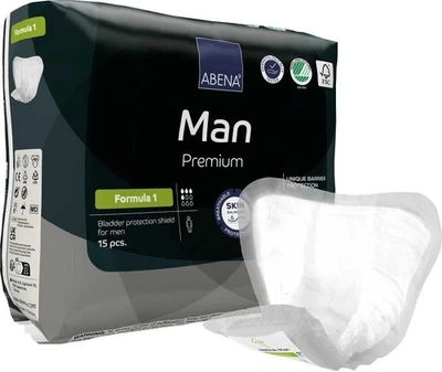 ABENA GMBH ABENA Man Premium formula 1 Einlagen, 15 St PZN 18007511