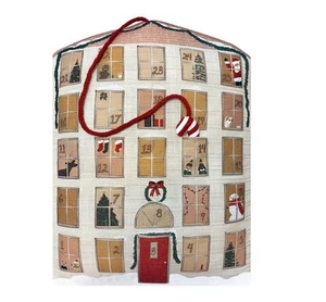 Advent Calendar Countdown to Christmas Accent Throw Pillow House Shape NEW 11x16 - Picture 1 of 3