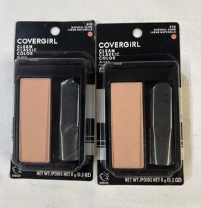 Covergirl Clean Classic Color Blush #570 Natural Glow New Lot of 2 Makeup Cheeks - Picture 1 of 1