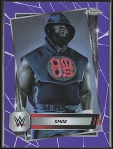 Omos 2025 Topps Chrome WWE Purple Refractor #53 - Picture 1 of 2