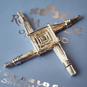 Romance of Ireland Newbridge Silverware St. Brigid’s Cross Decoration Silver - Picture 1 of 10