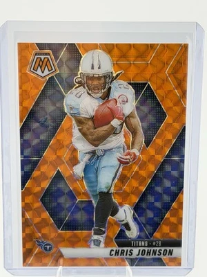 2025 Panini Mosaic Fútbol Naranja/199 Lote de 4 Tarjetas Chris Johnson, Derwin Foto 1 de 4