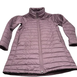 Under Armour Jacket Womens Medium Loose Long Parka Puffer Coat Insulated Purple - Picture 1 of 10