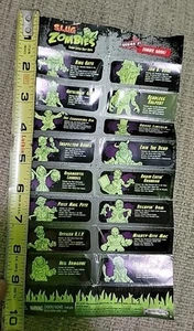 S.L.U.G. Zombies Series 1 Checklist 5" X 10" Brand New Only One On Ebay slug - Picture 1 of 6