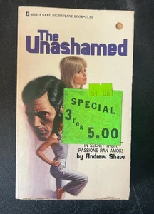 The Unashamed Andrew Shaw Mature Adult Novel Book Nightstand Reed 70s - Imagen 1 de 1