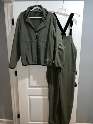 Babero y chaqueta de caza Rivers West para hombre H2P impermeable a prueba de viento polar XL verde Foto 1 de 4