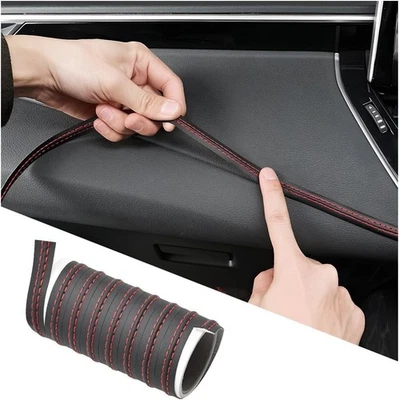 2M Automobile Interior Door Air Outlet Dashboard Strips Leather Decorative Line - Image 1 of 4
