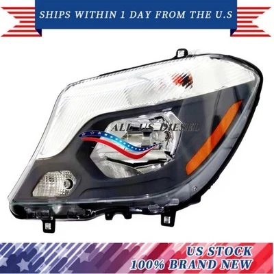 Left Driver Headlight Assembly Halogen for 2014-2017 Mercedes-Benz Sprinter 2500 - Image 1 of 4