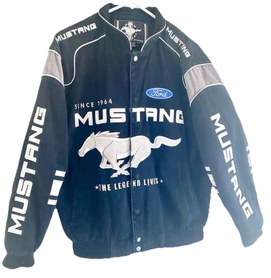 Ford Mustang Racing Jacket by JH Design “ The Legend Lives” Since 1964 Sz. Med. - Image 1 of 4