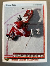 Trevor KIDD RC 1990-91 Upper Deck World Junior Champions #463 Team Canada