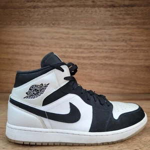 Jordan 1 Mid SE Diamond Men's Basketball Shoes White Dh6933-100 Lot Size 10 - Picture 1 of 14