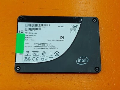 ⭐️⭐️⭐️⭐️⭐️ SSD Intel SSDSA2SH064G1GC 64GB 2.5" SATA Solid State Drive - Image 1 of 2
