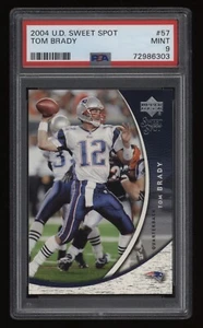 Tom Brady 2004 PSA 9 Upper Deck Sweet Spot Fútbol #57 *BONITO* Invierte AHORA - Imagen 1 de 2