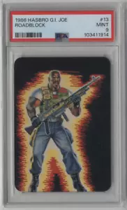 1986 Hasbro GI Joe Roadblock #13 PSA 9 MINT Cobra G.I. Joe Action Karten - Bild 1 von 2