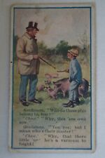 Jokes Vintage Antiquarian 1904 Pre WWI Sniders & Abrahams Card Gentleman